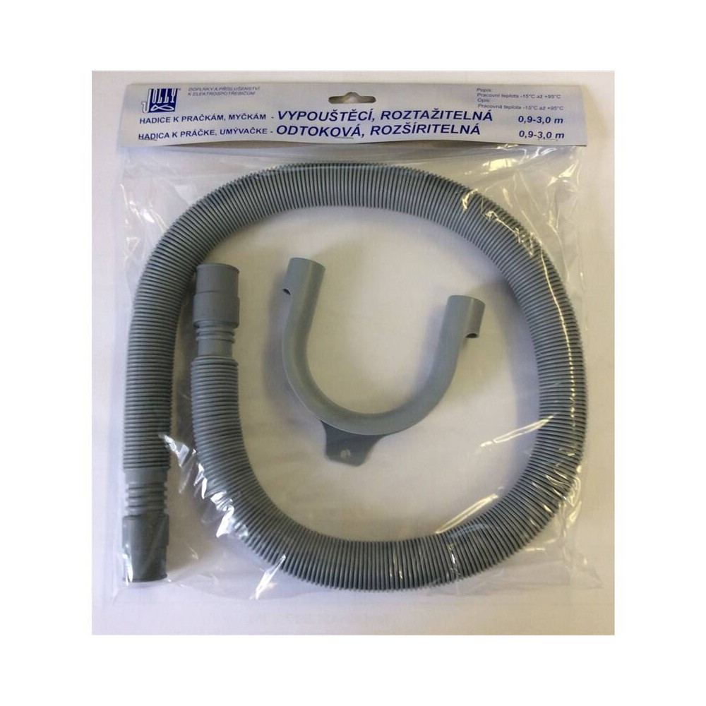 Hadice vypouštěcí Jolly 5010 k pračkám, 80 - 270 cm, šedá