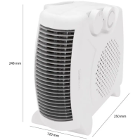 Teplovzdušný ventilátor Clatronic HL 3379, bílý