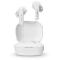 Sluchátka LAMAX Clips1 ANC (LXCPS1ACWA), BT, 10 h, HF, bílá