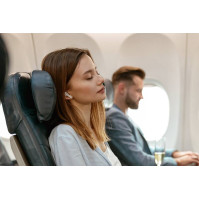 Sluchátka LAMAX Clips1 ANC (LXCPS1ACWA), BT, 10 h, HF, bílá