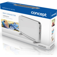 Elektrický volně stojící teplovzdušný konvektor Concept KS3020, 3 výkony, 2000 W, bílý