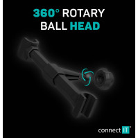 Držák na tablet Connect IT InCarz TabHold 2.0 na opěrku CMC-7010-BK, černý