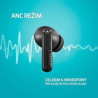 Sluchátka LAMAX Clips1 Plus (LXCPS1PSBA), BT, 8 h, HF, černá