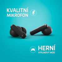 Sluchátka LAMAX Clips1 Plus (LXCPS1PSBA), BT, 8 h, HF, černá