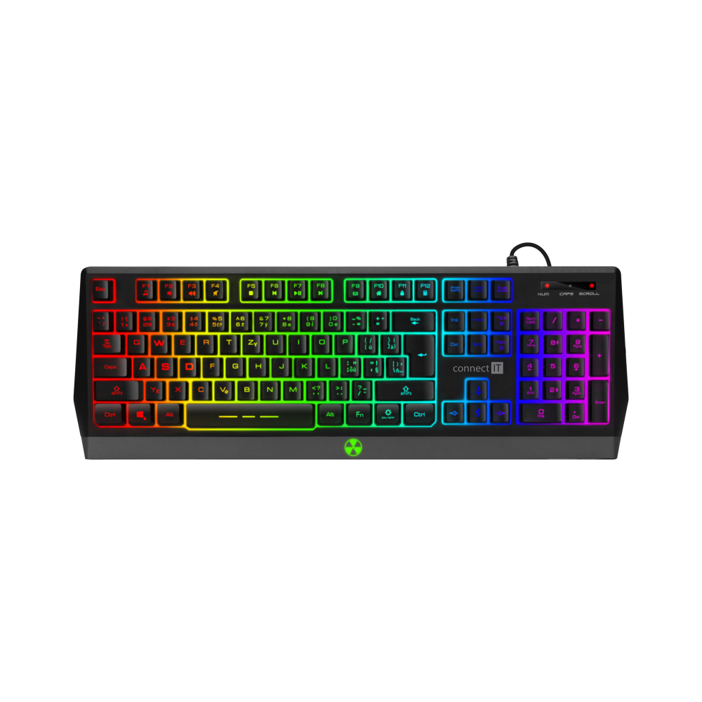 Herní klávesnice Connect IT Battle RGB CKB-5600-CS, CZ/SK layout, černá