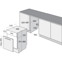 Vestavná myčka nádobí Concept MNV4245, E, 45 cm, 9 sad