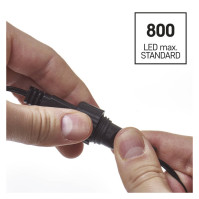 Standard LED spojovací vánoční řetěz EMOS D1AC03, 10 m, venkovní i vnitřní, studená bílá