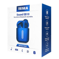 Sluchátka Tesla SOUND EB10 - Metallic Blue (EB10BLUE), BT, 6 h