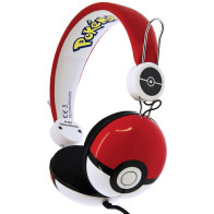 Sluchátka OTL Technologies Pokémon Pokeball Tween Dome PK0445, červená