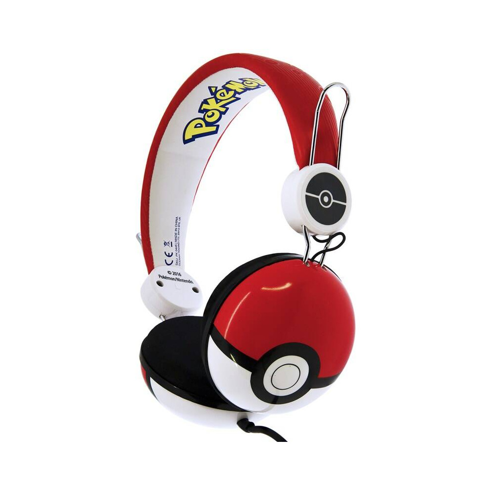 Sluchátka OTL Technologies Pokémon Pokeball Tween Dome PK0445, červená