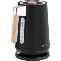 Rychlovarná konvice ECG RK 1768 Strix, 1,7 l, 2200 W, , Timber Black + nerez