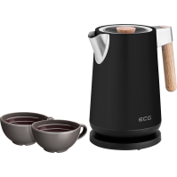 Rychlovarná konvice ECG RK 1768 Strix, 1,7 l, 2200 W, , Timber Black + nerez