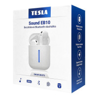 Sluchátka Tesla SOUND EB10 - Snow White (EB10WHITE), BT, 6 h