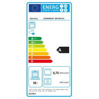 Sklokeramický sporák Electrolux LKR500001W, A, 50 cm, 56 l, 6 funkcí, bílý