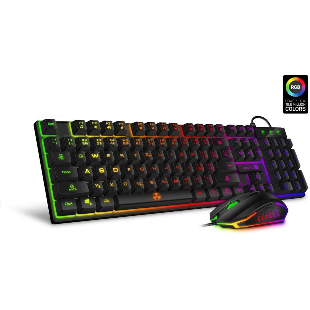 Set klávesnice a myši Connect IT Battle CKM-3200-CS, herní kombo