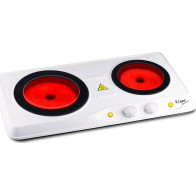 Vařič sklokeramický Vigan SKV2B, 2 plotny, 2000 W, bílý