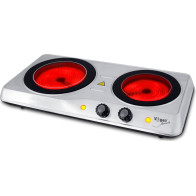 Vařič sklokeramický Vigan SKV2X, 2 plotny, 2000 W, nerez