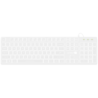 Multimediální klávesnice Connect IT Chocolate WhiteStar CKB-5052-CS, CZ/SK, bílá