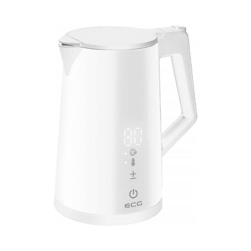 Rychlovarná konvice ECG RK 1893, 1,7l, 2200 W, Digitouch White / bílá