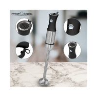 Ponorný tyčový mixér Profi Cook PC-SM 1094, 1 000 W, 5 rychlostí, nerez