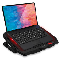 Chladící podložka pro ntb Connect IT CCP-2200-RD FrostWind do 15,6", černá/červená