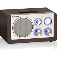 Síťové retro rádio Roadstar HRA-1345US/WD, AM/FM, dřevěné