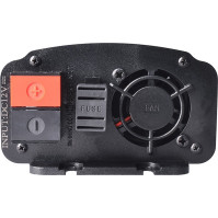 Měnič napětí Solight IN06 z 12 V na 230 V, 300W, kovový, černý, 12V + USB 500 mA