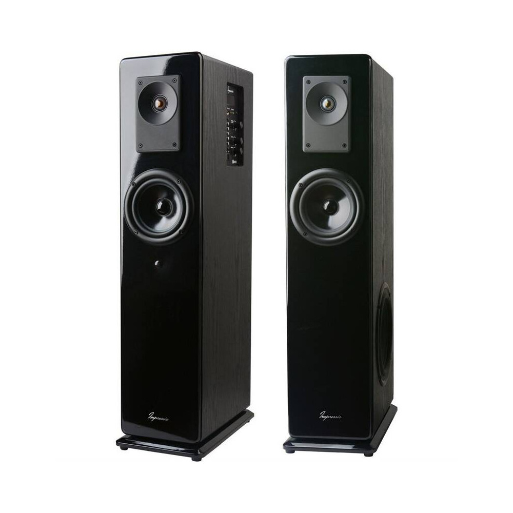 Výkonné aktivní stereo reproduktory Impressio Virtus se 7 vstupy a BT, 2.0