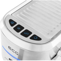 Pákový kávovar ECG ESP 20501 Iron Espresso, 20 bar, 1,25 l, nerez