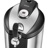 Výčepní zařízení Bomann BZ 6029 CB, 3 bombičky CO2, černé/nerez