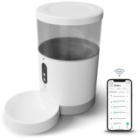 Chytré krmítko Tesla Smart Pet s kamerou TSL-PC-BL4C, bílá