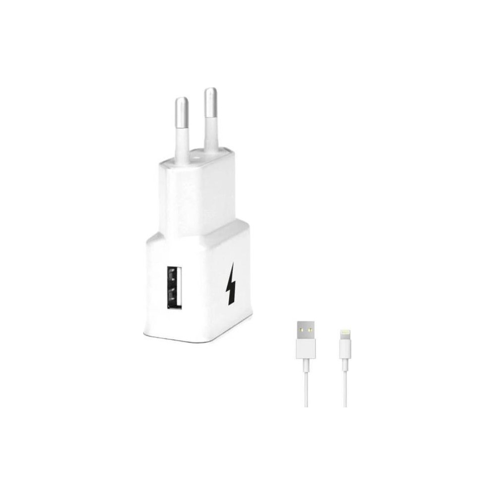 Síťová nabíječka 1x USB 18W + kabel Lightning (4791), bílá