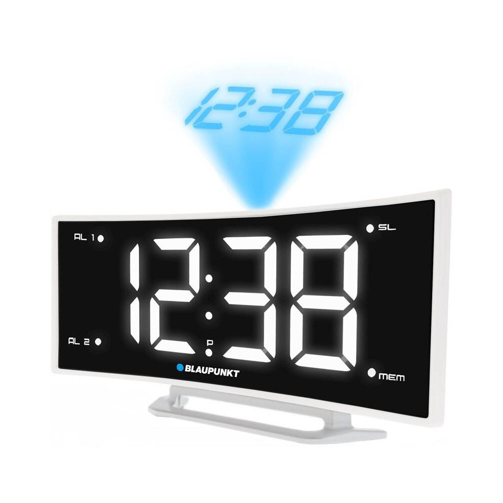 Radiobudík Blaupunkt CRP7WH, projekce, FM rádio, bílý