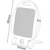Přenosný ohřívač ENTAC 400/800W, 2 stupně, bílý