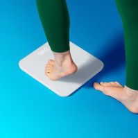 Osobní váha Niceboy ION FitScale White, digitální, 180 kg, sklo, bílá