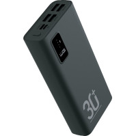 Powerbanka 30000 mAh, 5x UBS (20W) + kabel USB-C, černá