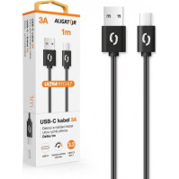 Kabel Aligator Power USB/USB-C, 3 A, 1 m (DATKP43), černý