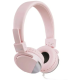 Sluchátka Meliconi Speakmetal Pink, přes hlavu, růžová