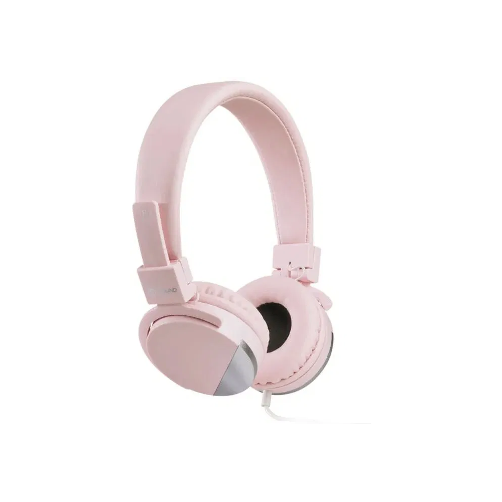 Sluchátka Meliconi Speakmetal Pink, přes hlavu, růžová