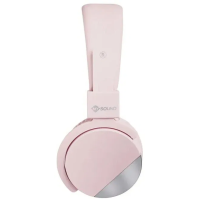 Sluchátka Meliconi Speakmetal Pink, přes hlavu, růžová