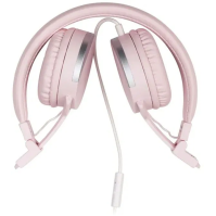 Sluchátka Meliconi Speakmetal Pink, přes hlavu, růžová