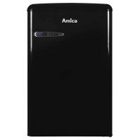 Jednodveřová chladnička s mrazničkou Amica VT 862 AB, E, 86 cm, 93/13 l, černá