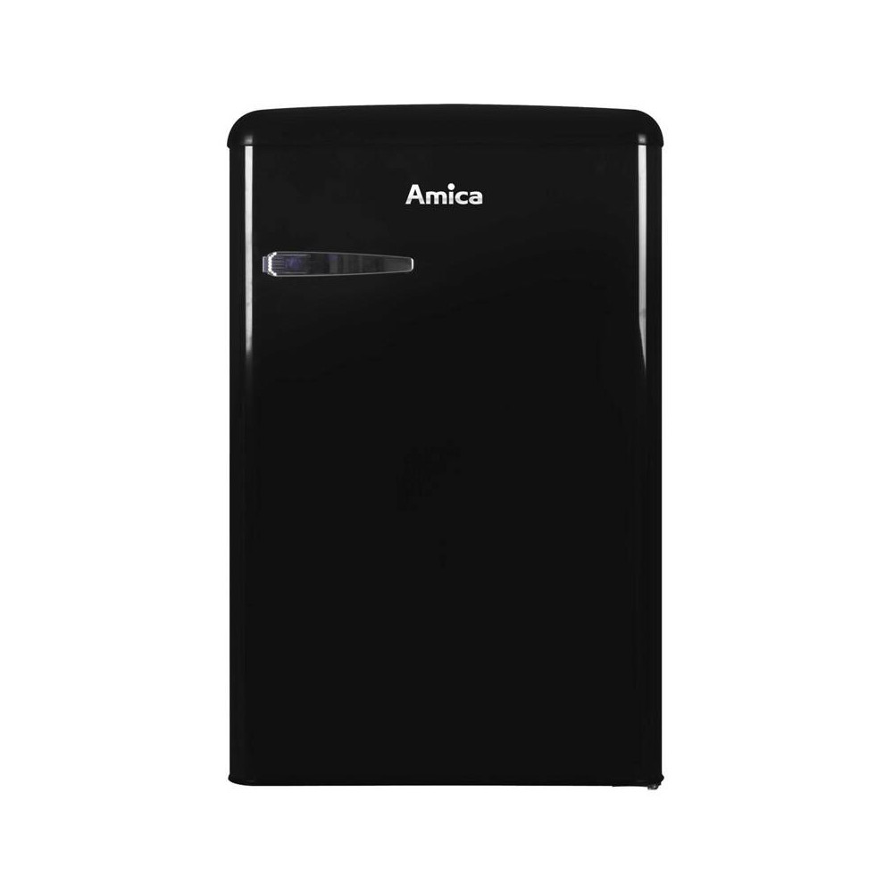 Jednodveřová chladnička s mrazničkou Amica VT 862 AB, E, 86 cm, 93/13 l, černá