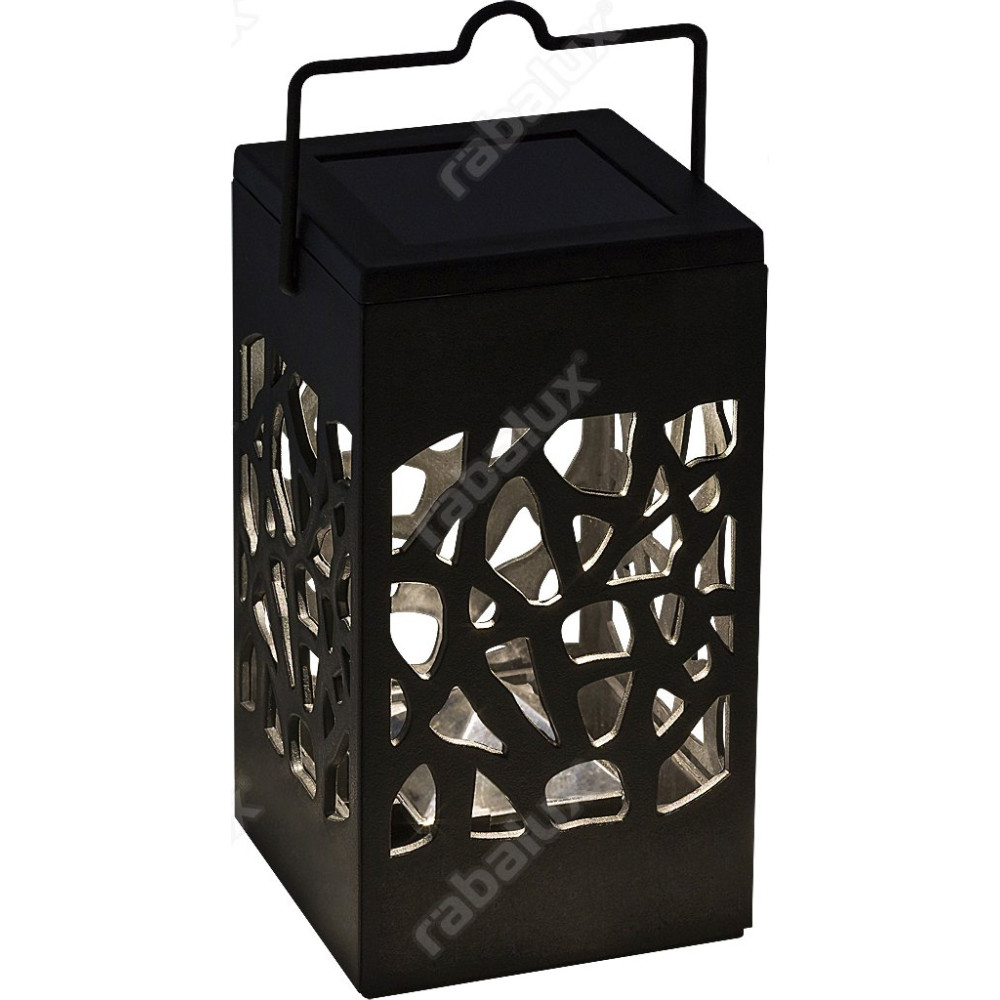 Venkovní svítidlo Rabalux Mora 8948, solární lucerna, 0,07 W, IP23, černé