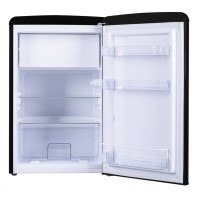 Jednodveřová chladnička s mrazničkou Amica VT 862 AB, E, 86 cm, 93/13 l, černá