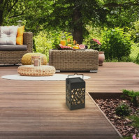 Venkovní svítidlo Rabalux Mora 8948, solární lucerna, 0,07 W, IP23, černé