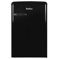 Jednodveřová chladnička s mrazničkou Amica VT 862 AB, E, 86 cm, 93/13 l, černá