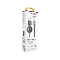 Kabel Aligator Premium USB/Lightning (DATKP21), 2 m, černý