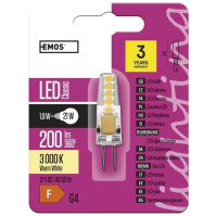 LED žárovka G4, 1,9 W (21 W), EMOS Classic ZQ8620 JC, 200 lm, teplá bílá
