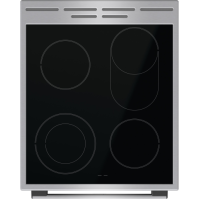 Sklokeramický sporák Gorenje GECS5C70XPA, A, 50 cm, 70 l, 11 funkcí, nerez